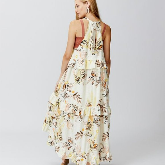 knee length dresses for ladies Free People Printed Dixie Maxi Dress – Josie's Boutique